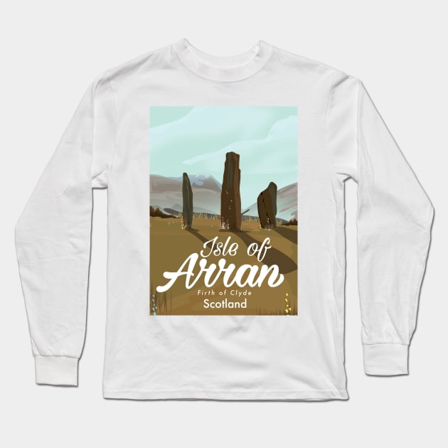 Isle Of Arran Long Sleeve T-Shirt by nickemporium1